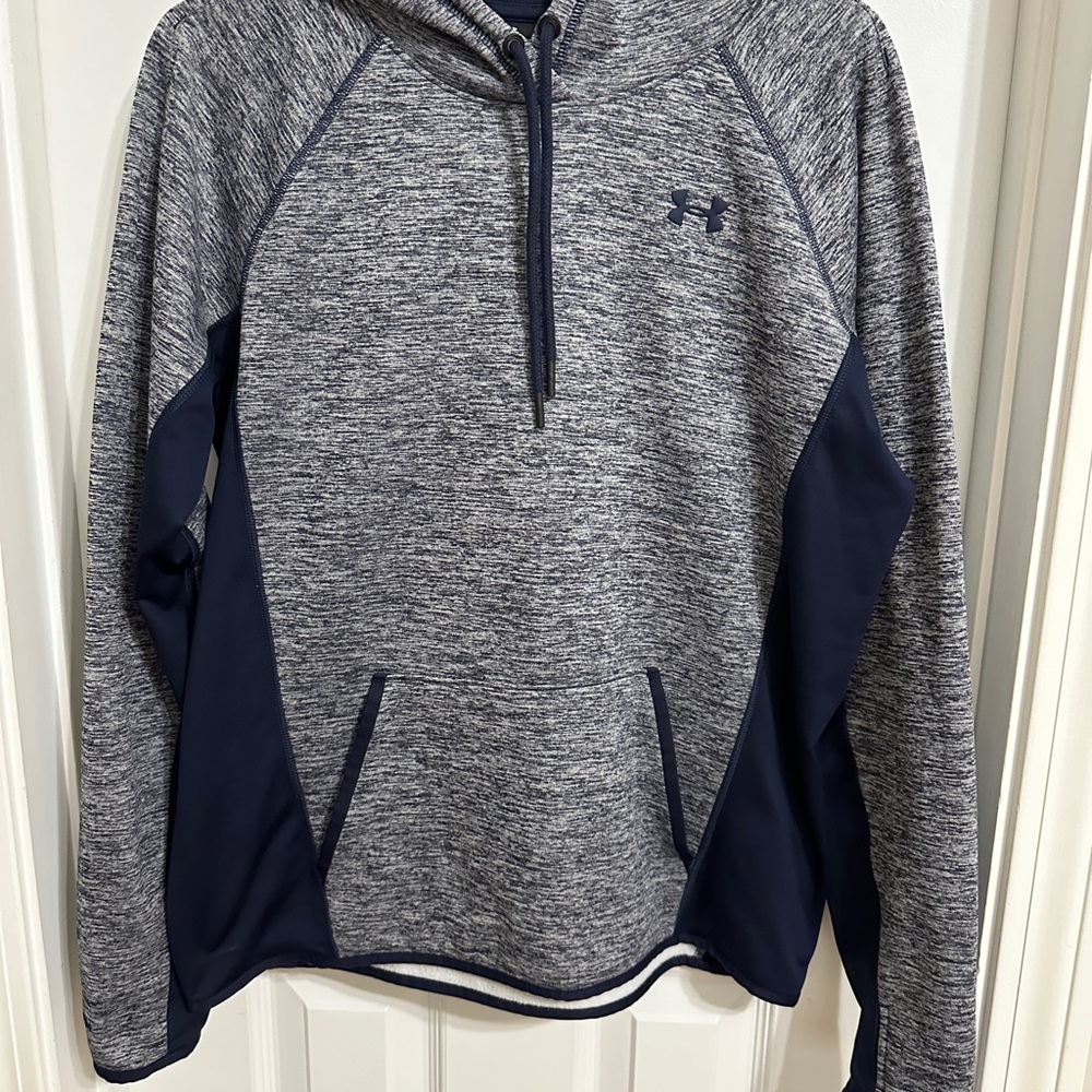 Under Armour Gray and Blue Sweatshirt with Hood